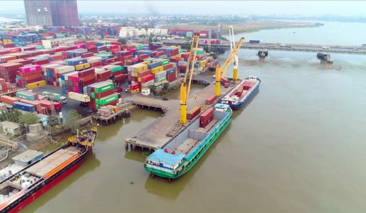 Nâng tổng công suất của các cụm cảng thủy nội địa lên khoảng 513 triệu tấn hàng hóa