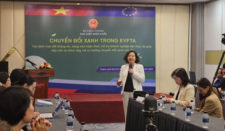 Bộ Công Thương hỗ trợ doanh nghiệp dệt may, da giày thích ứng xu hướng chuyển đổi xanh của EU