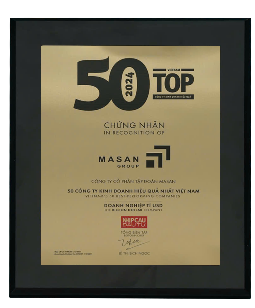 TOP 50 công ty kinh doanh hiệu quả nhất Việt Nam 2024 tiếp tục gọi tên Masan Group- Ảnh 1. TOP 50 công ty kinh doanh hiệu quả nhất Việt Nam 2024 tiếp tục gọi tên Masan Group- Ảnh 1.