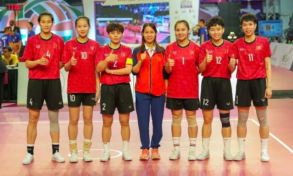 Thắng kịch tính Thái Lan, cầu mây nữ Việt Nam lần đầu vô địch World Cup- Ảnh 1. Thắng kịch tính Thái Lan, cầu mây nữ Việt Nam lần đầu vô địch World Cup- Ảnh 1.