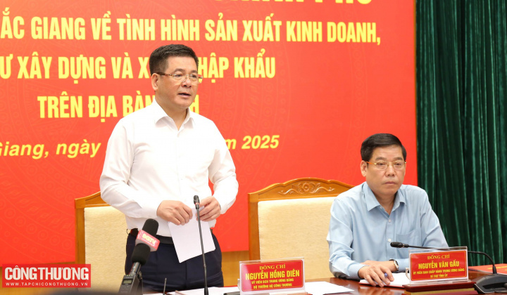 Bộ trưởng Nguyễn Hồng Diên: Bắc Giang có thể đạt được mục tiêu tăng trưởng kinh tế 13,6%