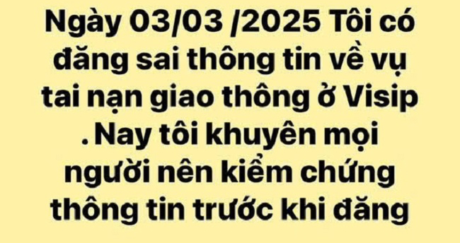 Bị phạt 7,5 triệu đồng vì đăng thông tin tai nạn giao thông sai sự thật trên Facebook- Ảnh 1.