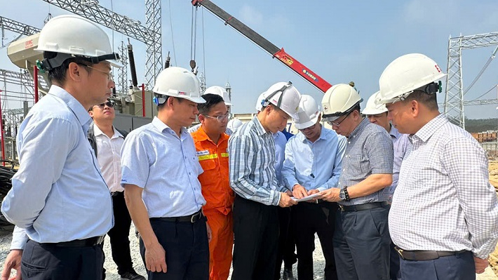 Tăng tốc thi công Dự án Trạm biến áp 500kV Vĩnh Yên – Công trình chào mừng Đại hội Đảng bộ EVN lần thứ IV