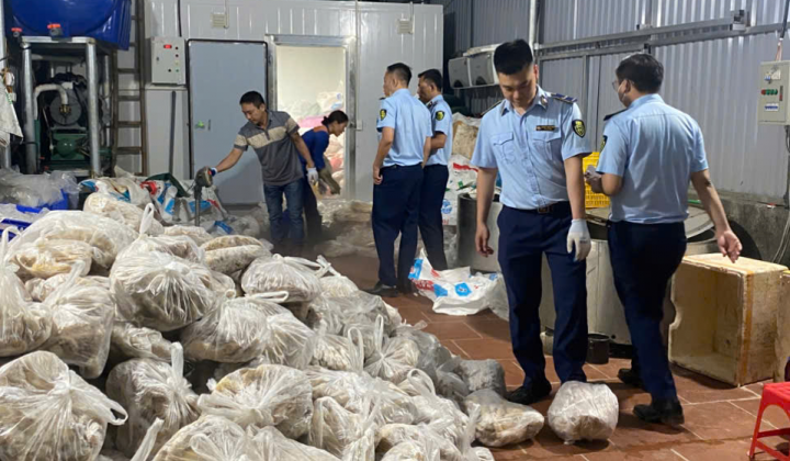 Hà Nội: Phát hiện hơn 11 tấn thực phẩm đông lạnh không rõ nguồn gốc tại Phú Xuyên