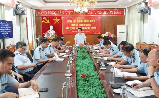 Sở Công Thương Bắc Giang làm việc với Quản lý thị trường Bắc Giang về kiện toàn tổ chức, bộ máy