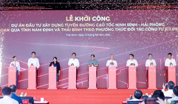 Khởi công dự án cao tốc Ninh Bình – Hải Phòng đoạn qua tỉnh Nam Định, Thái Bình