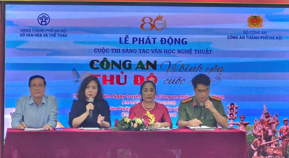 20250620152526_lipz Phát động sáng tác văn học, nghệ thuật về “Công an Thủ đô vì bình yên cuộc sống” - ảnh 1