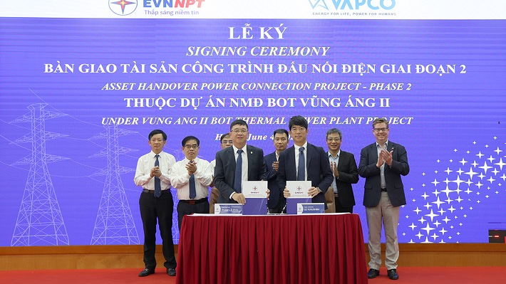 EVNNPT tiếp nhận tài sản – Công trình đấu nối điện thuộc Dự án Nhà máy nhiệt điện BOT Vũng Áng II