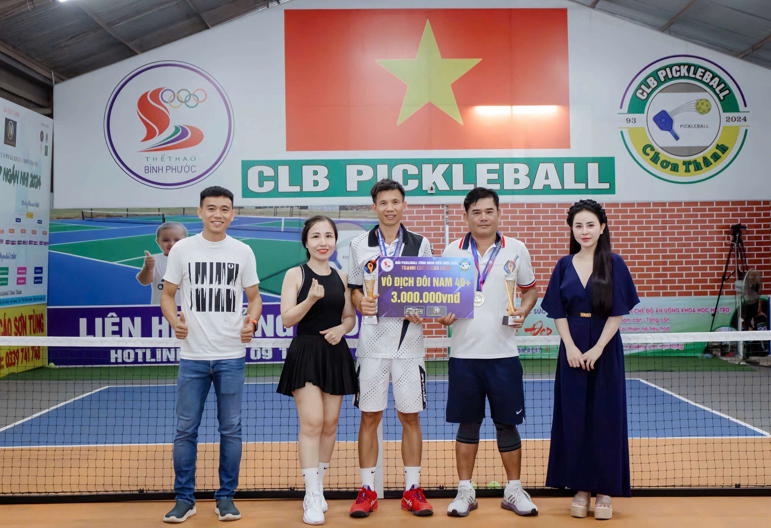 Bình Phước: Thị xã Chơn Thành bế mạc giải pickleball công nhân viên chức 2025