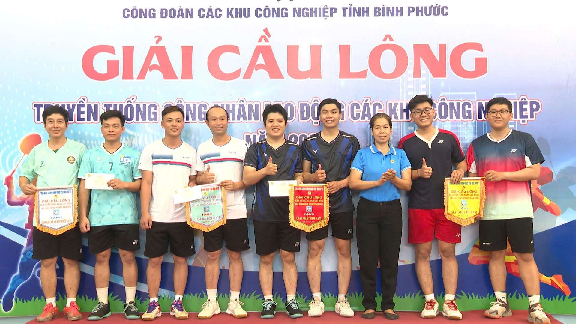 Bình Phước: giải cầu lông công nhân, lao động các khu công nghiệp năm 2025