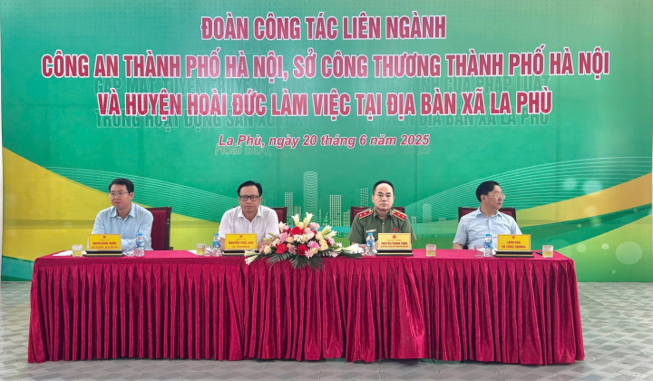 Hà Nội: Tăng cường kiểm tra, chấn chỉnh hoạt động sản xuất kinh doanh tại La Phù