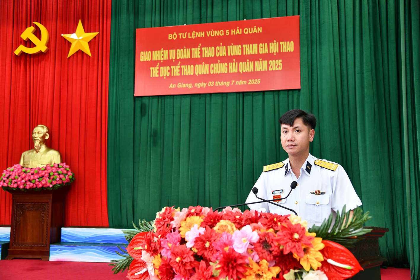 Vùng 5 giao nhiệm vụ cho đoàn thể thao tham gia Hội thao TDTT cấp Quân chủng