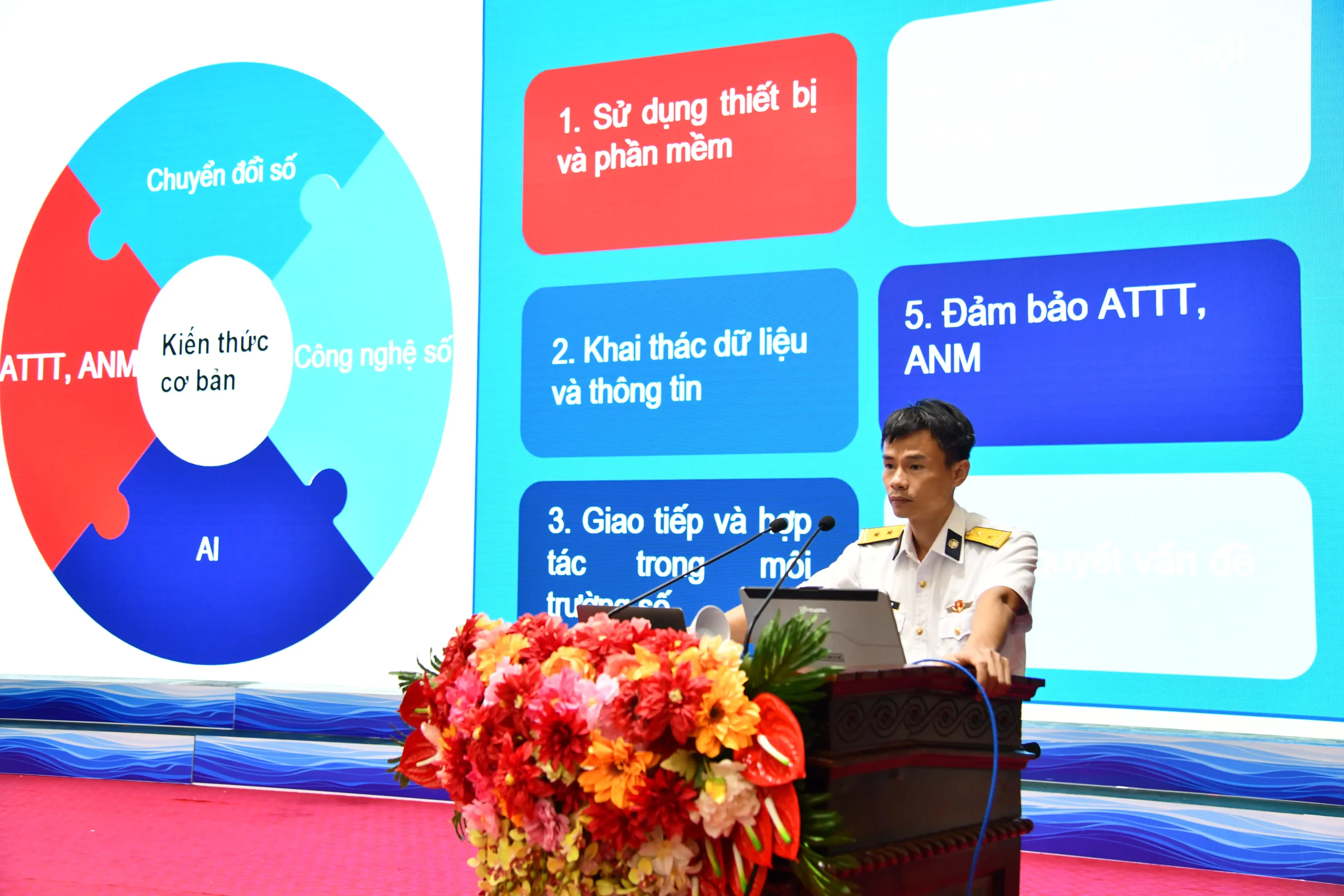 Vùng 5 Hải quân: Hội nghị học tập chuyên đề về phong trào “Bình dân học vụ số”