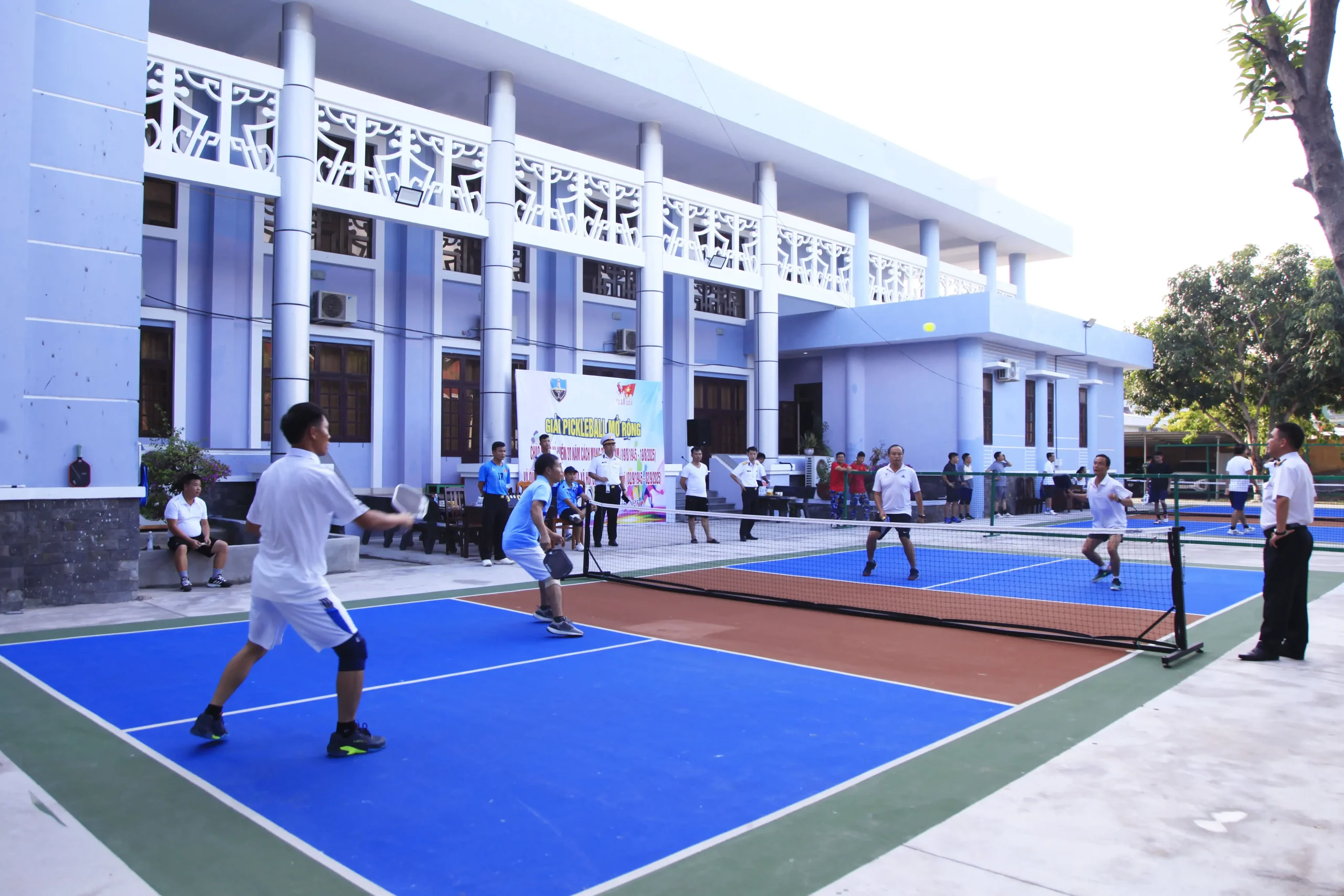 Lữ đoàn 162, Vùng 4 Hải quân khai mạc giải Pickleball mở rộng chào mừng 80 năm Quốc khánh 2-9.