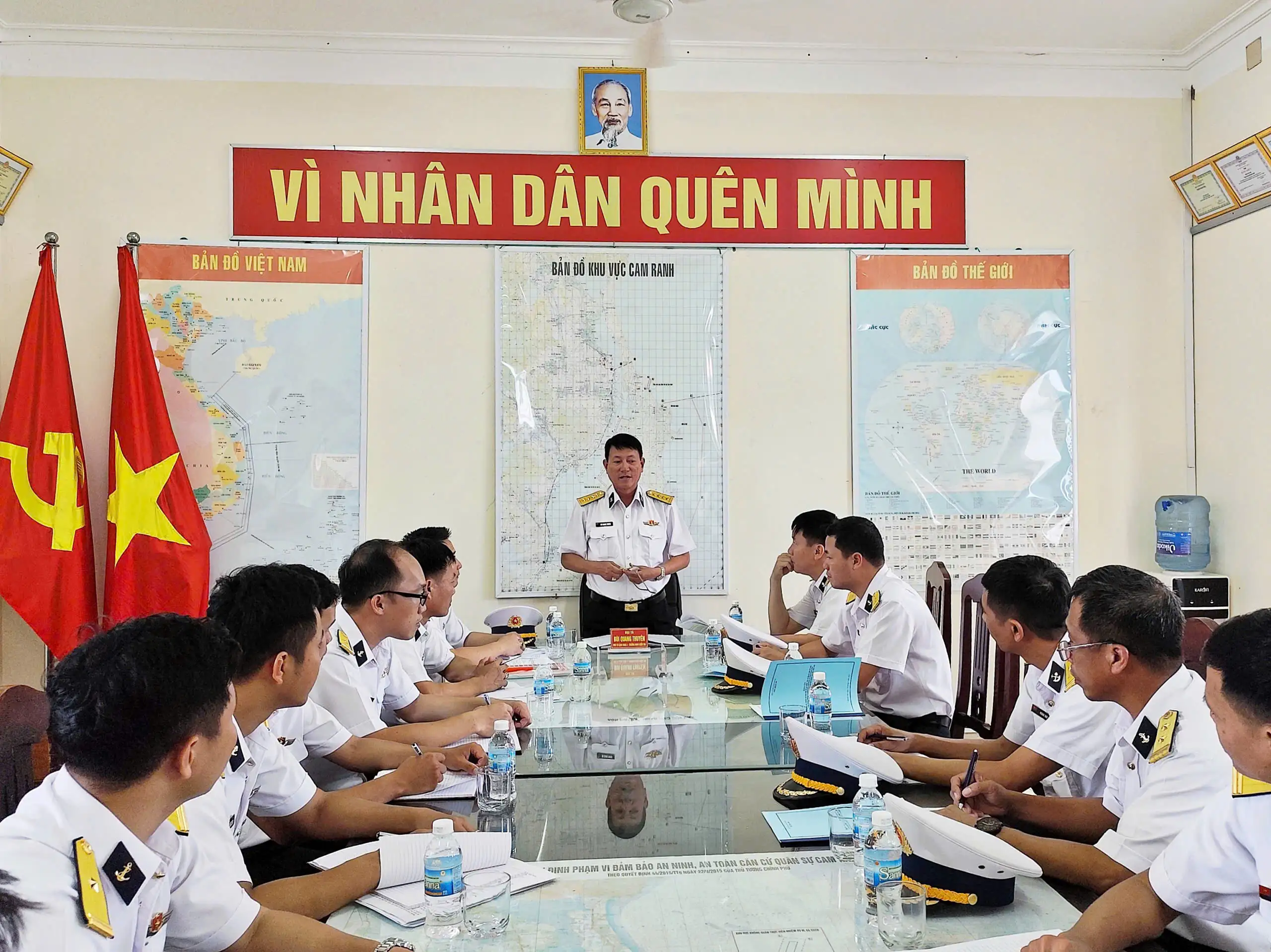 Vùng 4 Hải quân kiểm tra công tác sẵn sàng chiến đấu dịp lễ tai Tiểu đoàn 458