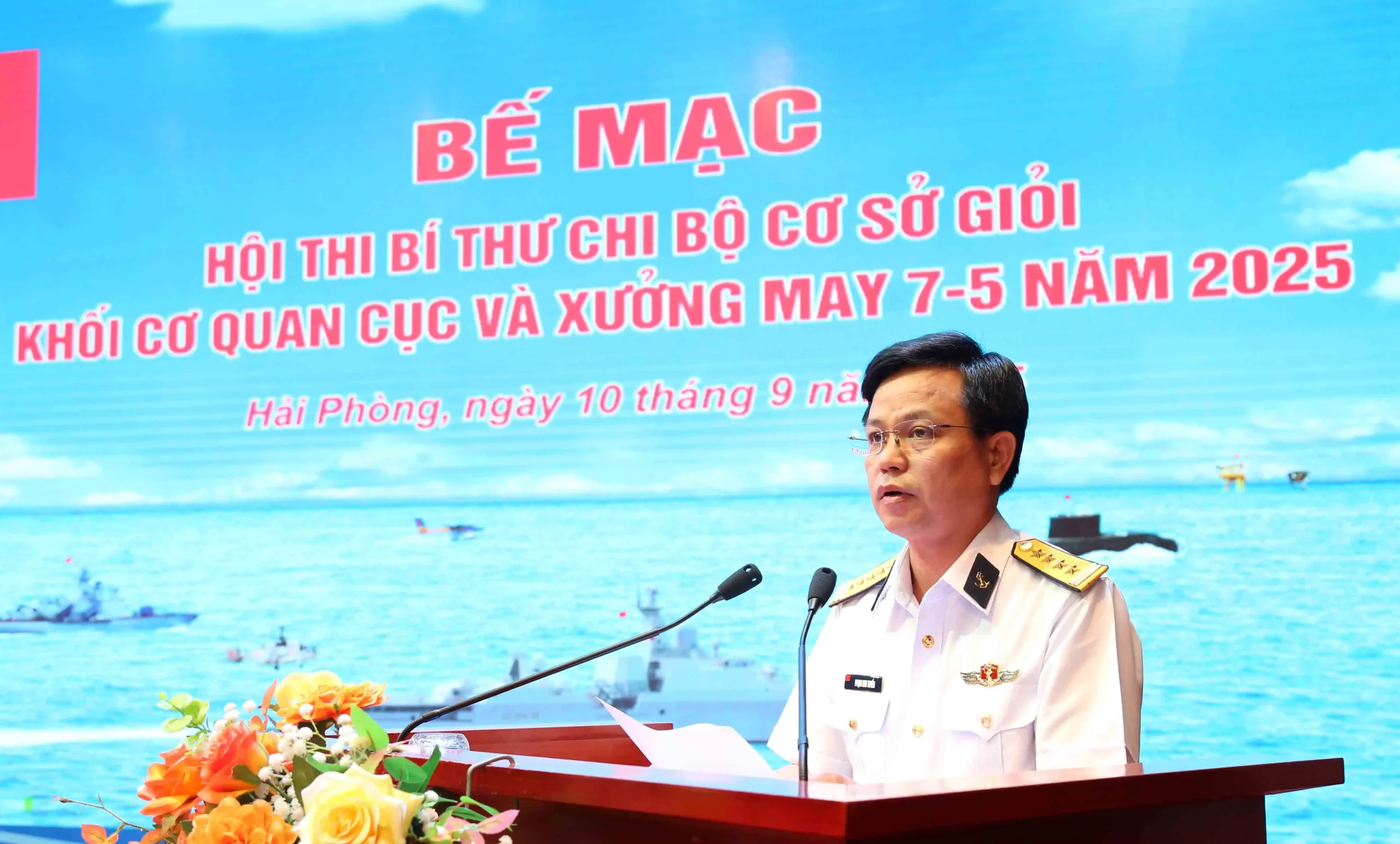 Khối cơ quan Cục Hậu cần-Kỹ thuật Hải quân: Bế mạc Hội thi bí thư chi bộ cơ sở giỏi năm 2025