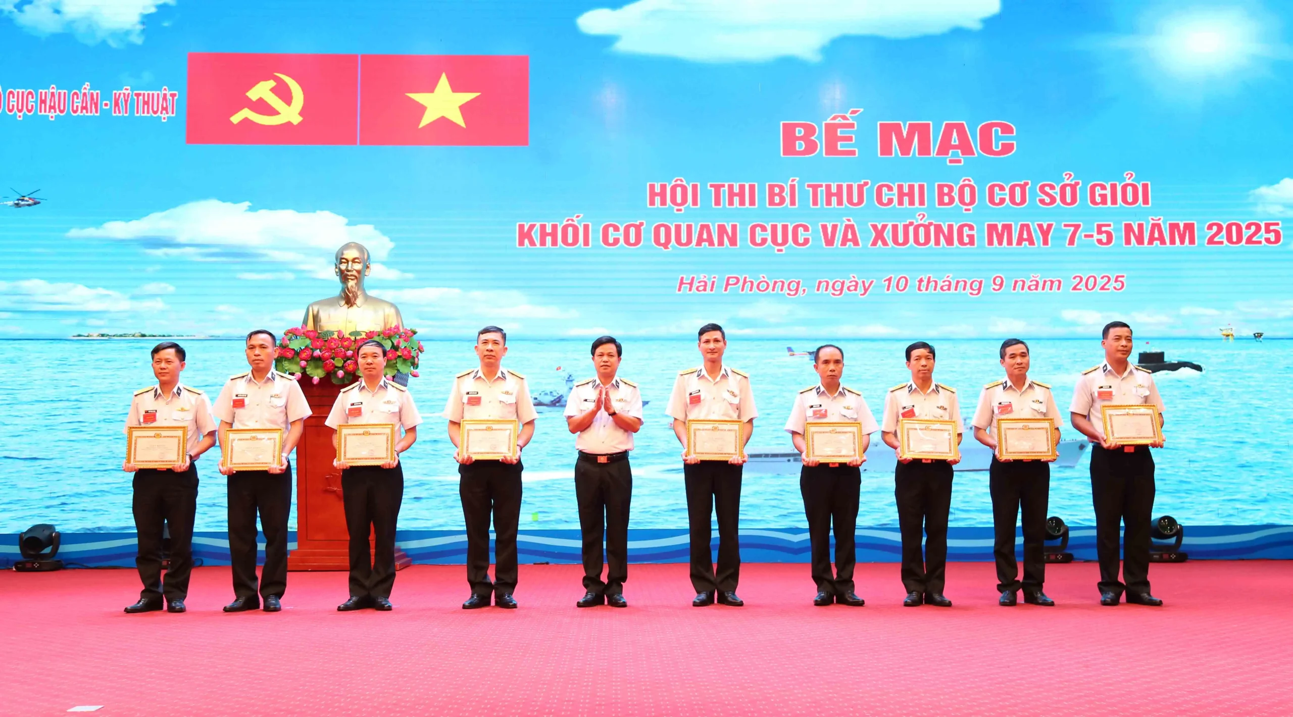 Khối cơ quan Cục Hậu cần-Kỹ thuật Hải quân: Bế mạc Hội thi bí thư chi bộ cơ sở giỏi năm 2025