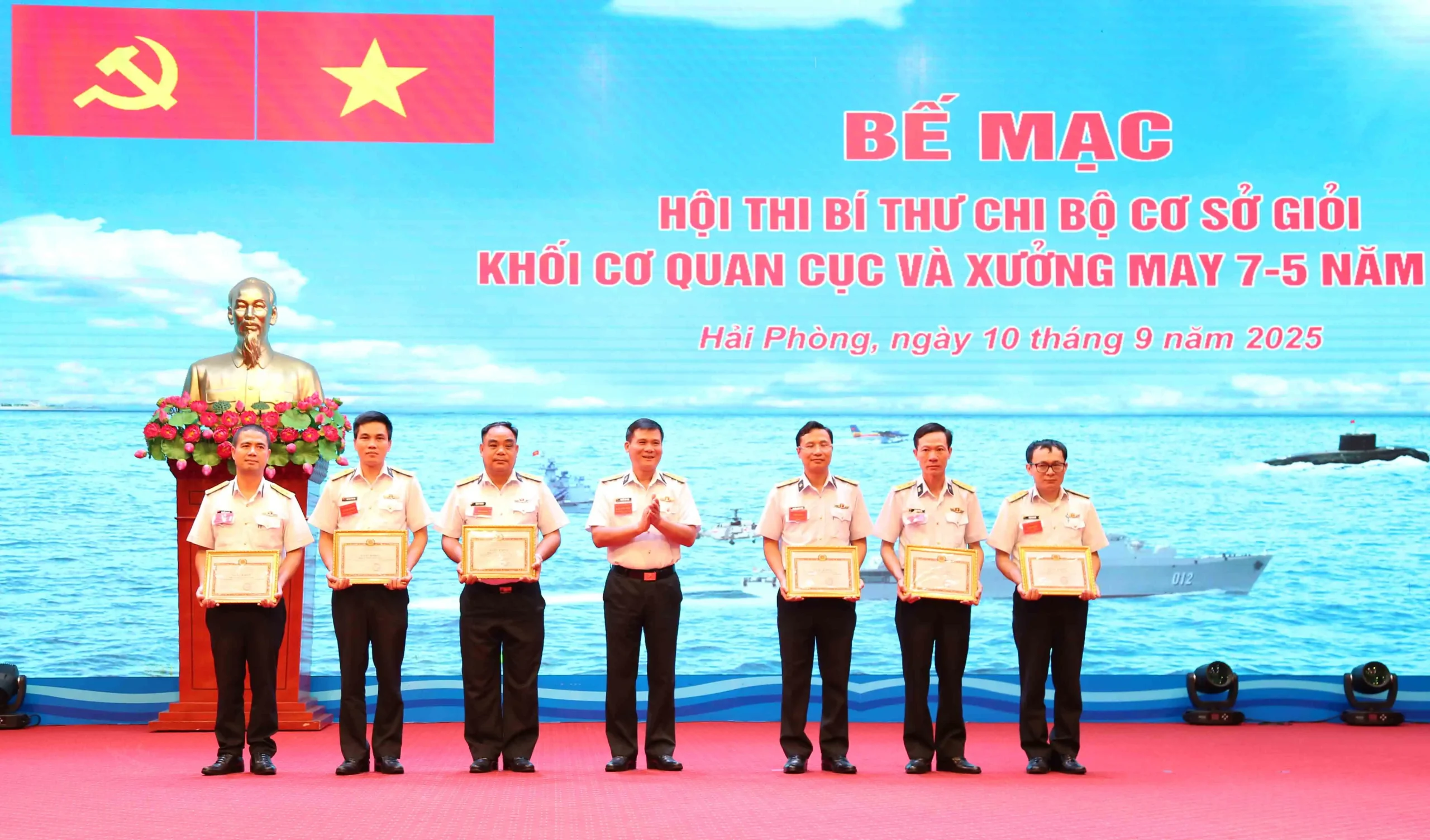 Khối cơ quan Cục Hậu cần-Kỹ thuật Hải quân: Bế mạc Hội thi bí thư chi bộ cơ sở giỏi năm 2025