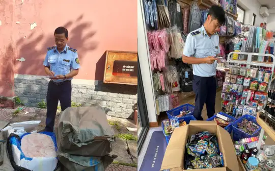 Phát hiện thịt lợn không rõ nguồn gốc và đồ chơi lậu tại Hà Nội