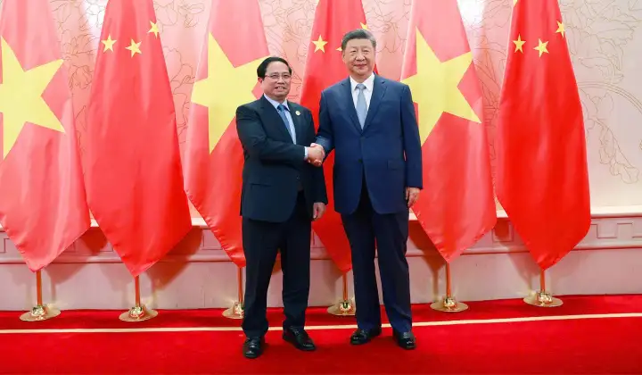 Thủ tướng Phạm Minh Chính hội kiến Tổng Bí thư, Chủ tịch nước Trung Quốc Tập Cận Bình