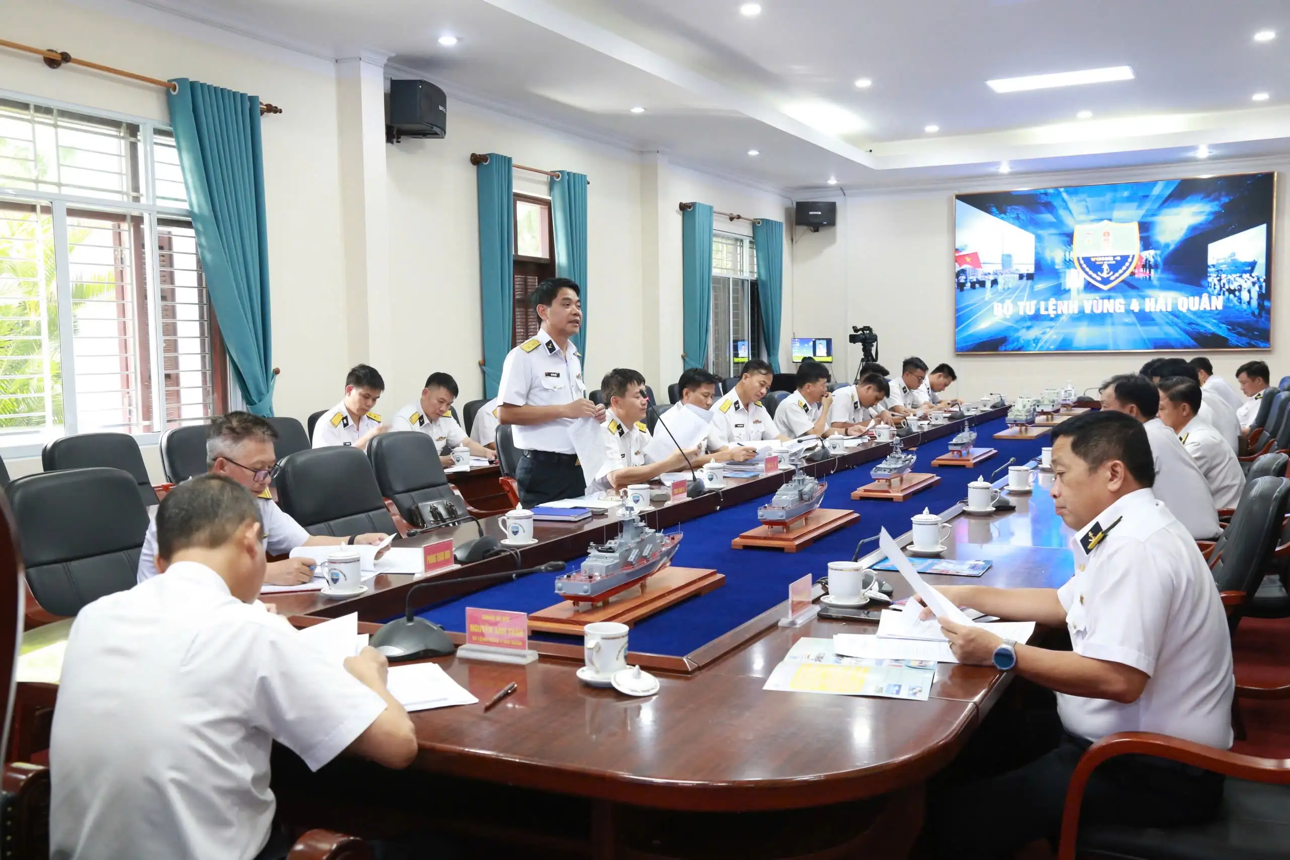 Vùng 4 Hải quân tổ chức Hội nghị triển khai công tác Kỷ niệm 50 năm Thành lập và đón nhận huân chương bảo vệ Tổ quốc Hạng Nhì