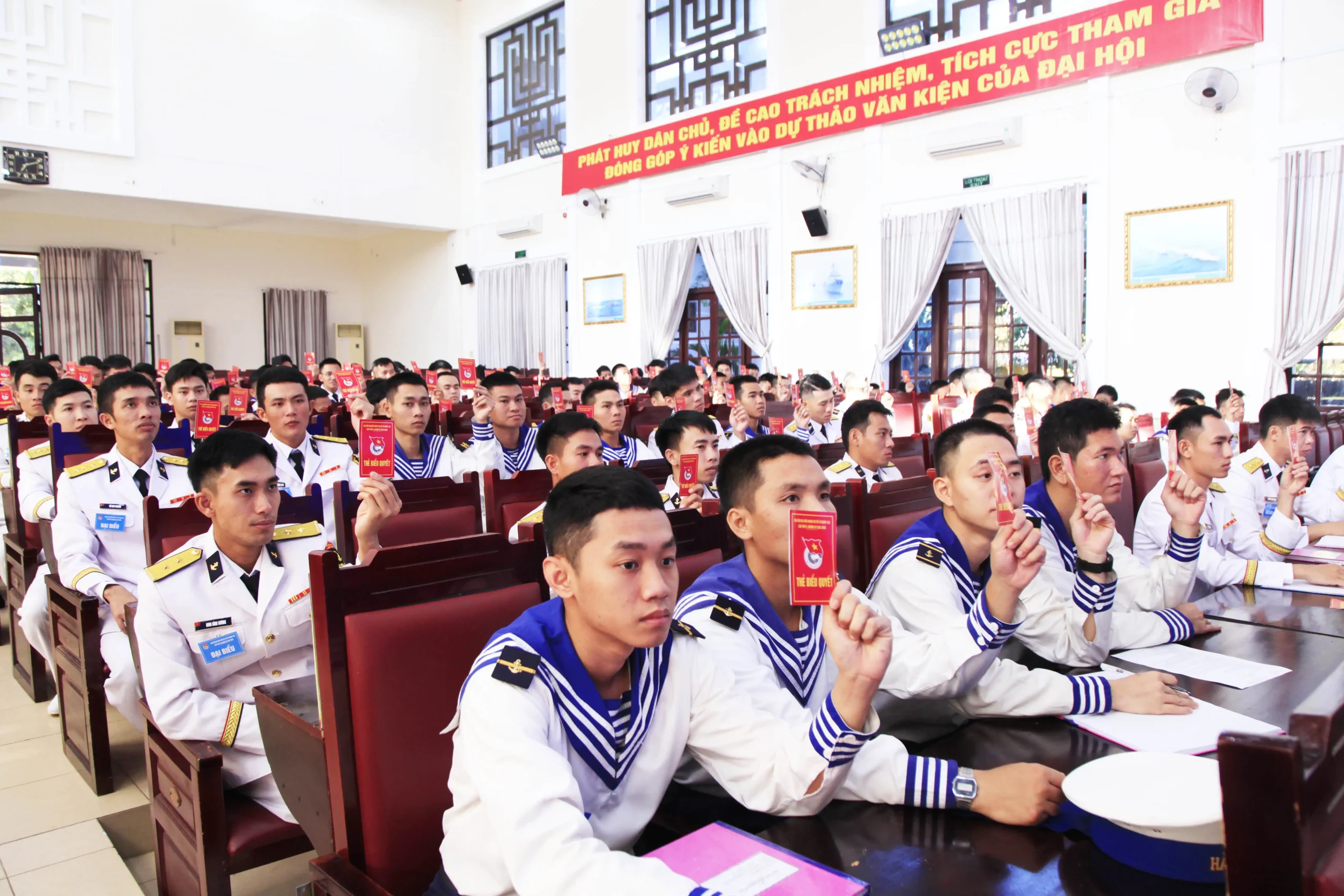 Đại hội đại biểu Đoàn cơ sở Lữ đoàn 162, Vùng 4 Hải quân thành công tốt đẹp.