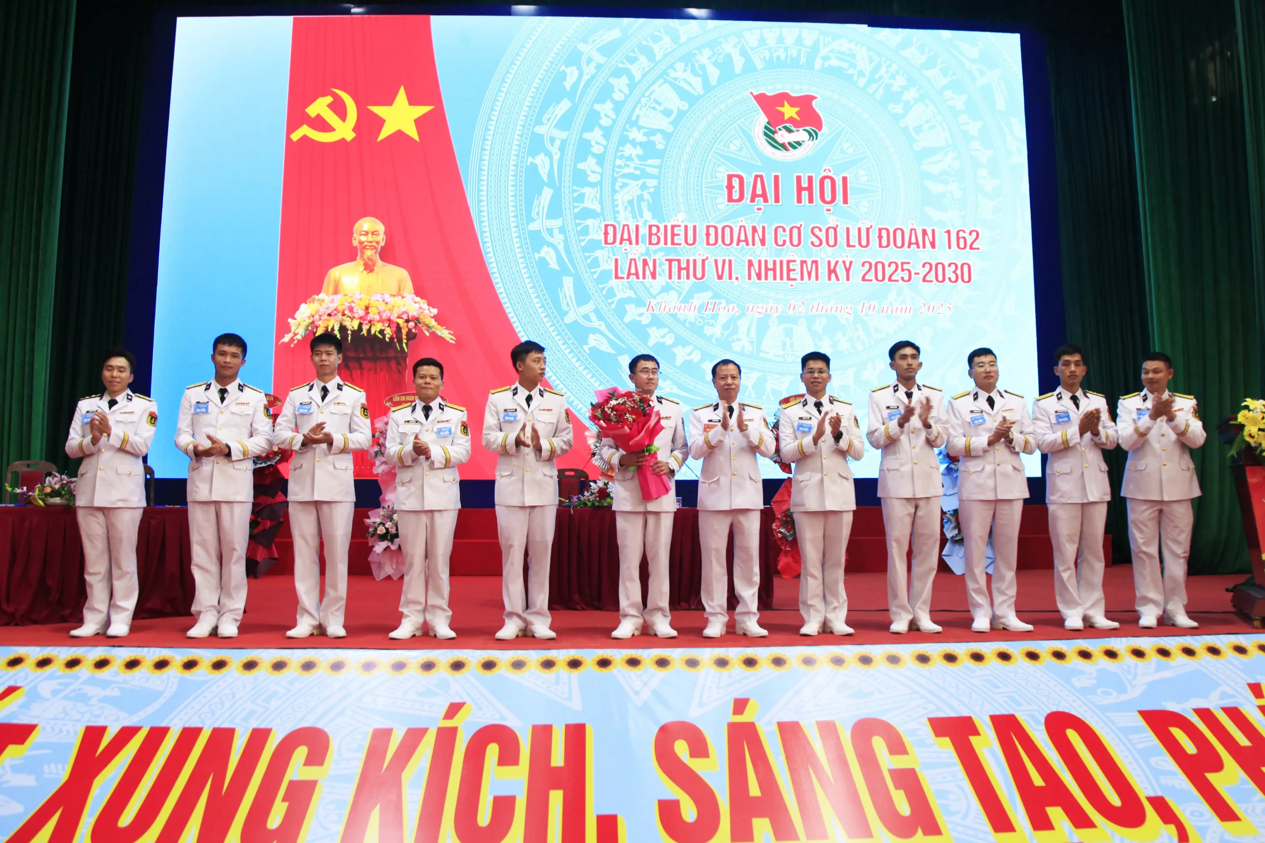 Đại hội đại biểu Đoàn cơ sở Lữ đoàn 162, Vùng 4 Hải quân thành công tốt đẹp.
