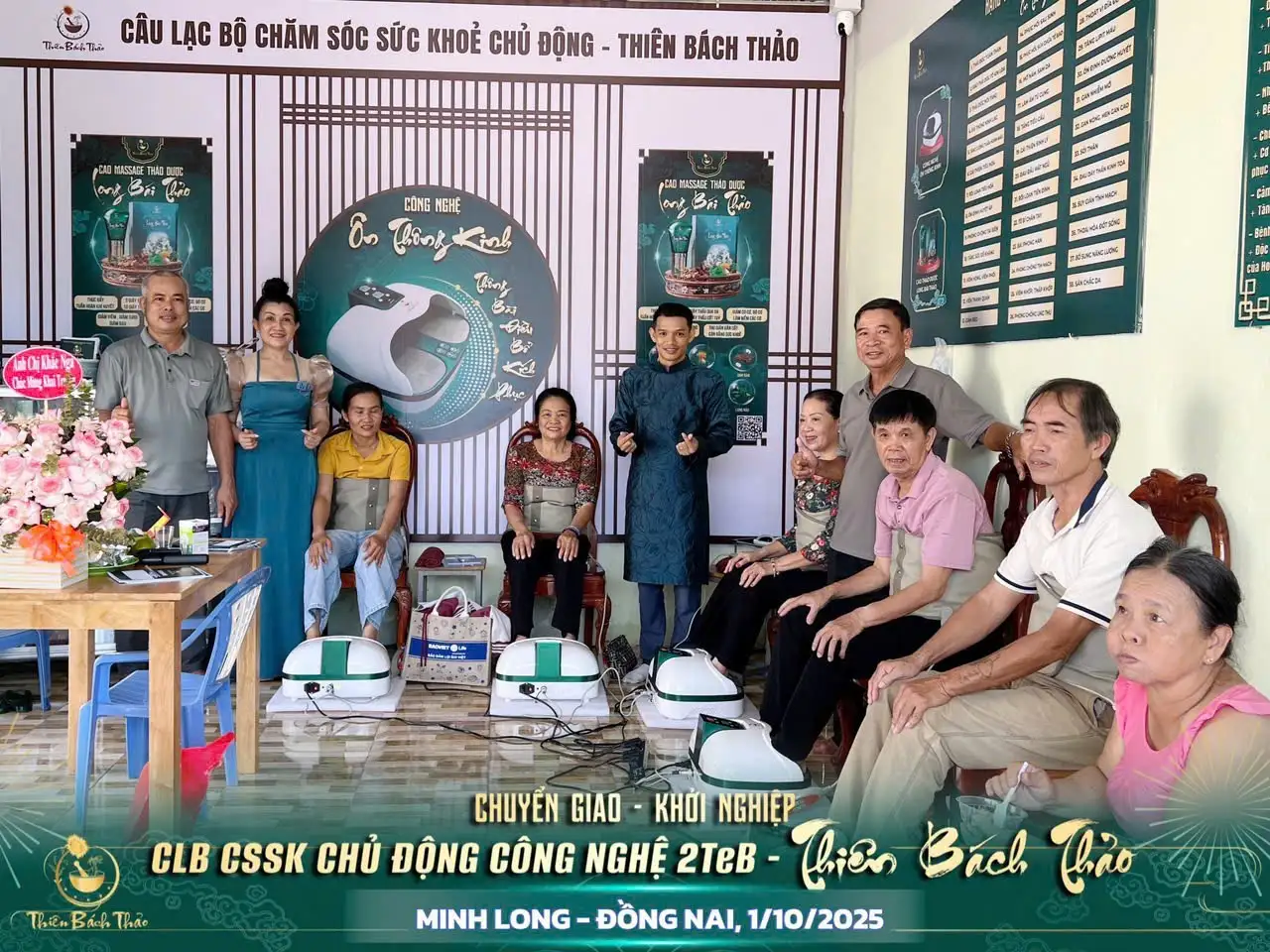 Khai trương CLB Chăm sóc Sức khỏe Chủ động Công nghệ 2TeB Thiên Bách Thảo – Số 04 Chơn Thành, Đồng Nai
