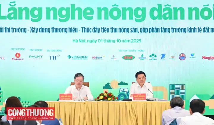 Bộ trưởng Bộ Công Thương Nguyễn Hồng Diên đồng chủ trì Diễn đàn Nông dân Quốc gia lần thứ X năm 2025