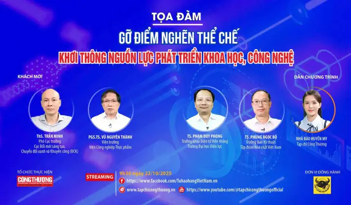 [TRỰC TUYẾN] Gỡ điểm nghẽn thể chế – Khơi thông nguồn lực phát triển khoa học, công nghệ