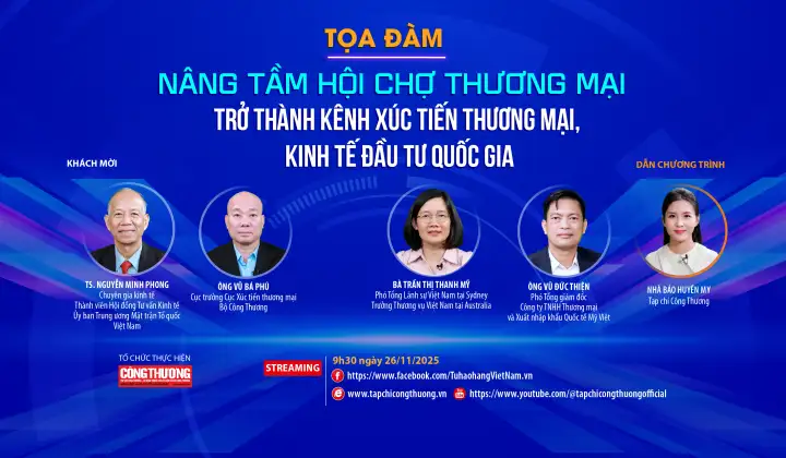 [Tọa đàm trực tuyến] Nâng tầm hội chợ thương mại trở thành kênh xúc tiến thương mại, kinh tế đầu tư quốc gia