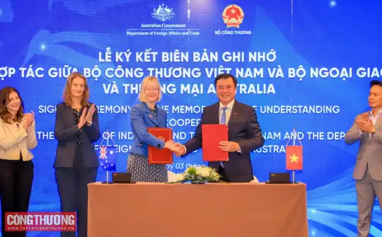 Bộ Công Thương và Bộ Ngoại giao và Thương mại Australia ký kết biên bản ghi nhớ hợp tác