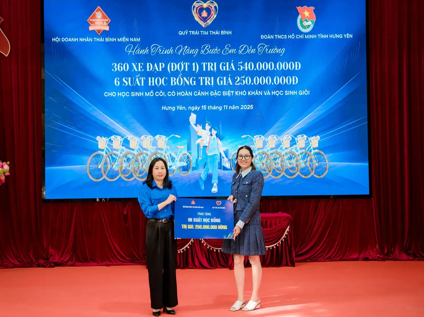 Hưng Yên: Khởi động năm đầu chương trình “Nâng bước em đến trường 2025” với 500 xe đạp dành tặng học sinh khó khăn