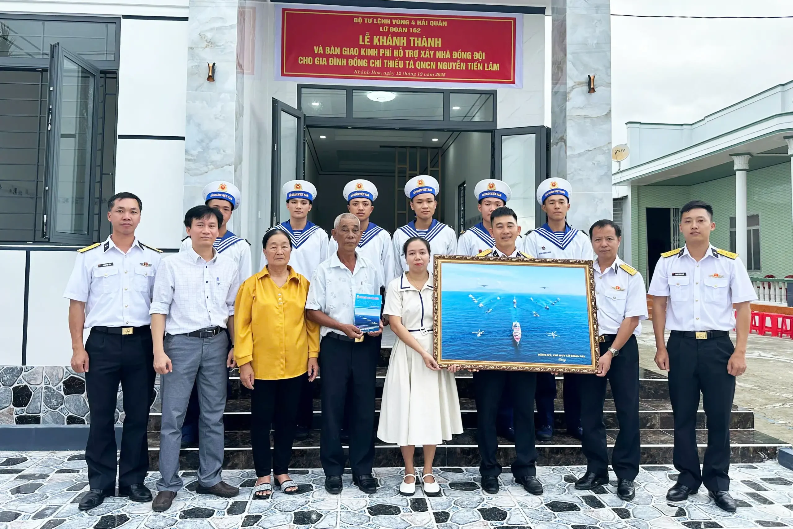 Lữ đoàn 162, Vùng 4 Hải quân bàn giao “Nhà đồng đội” hỗ trợ kinh phí xây dựng