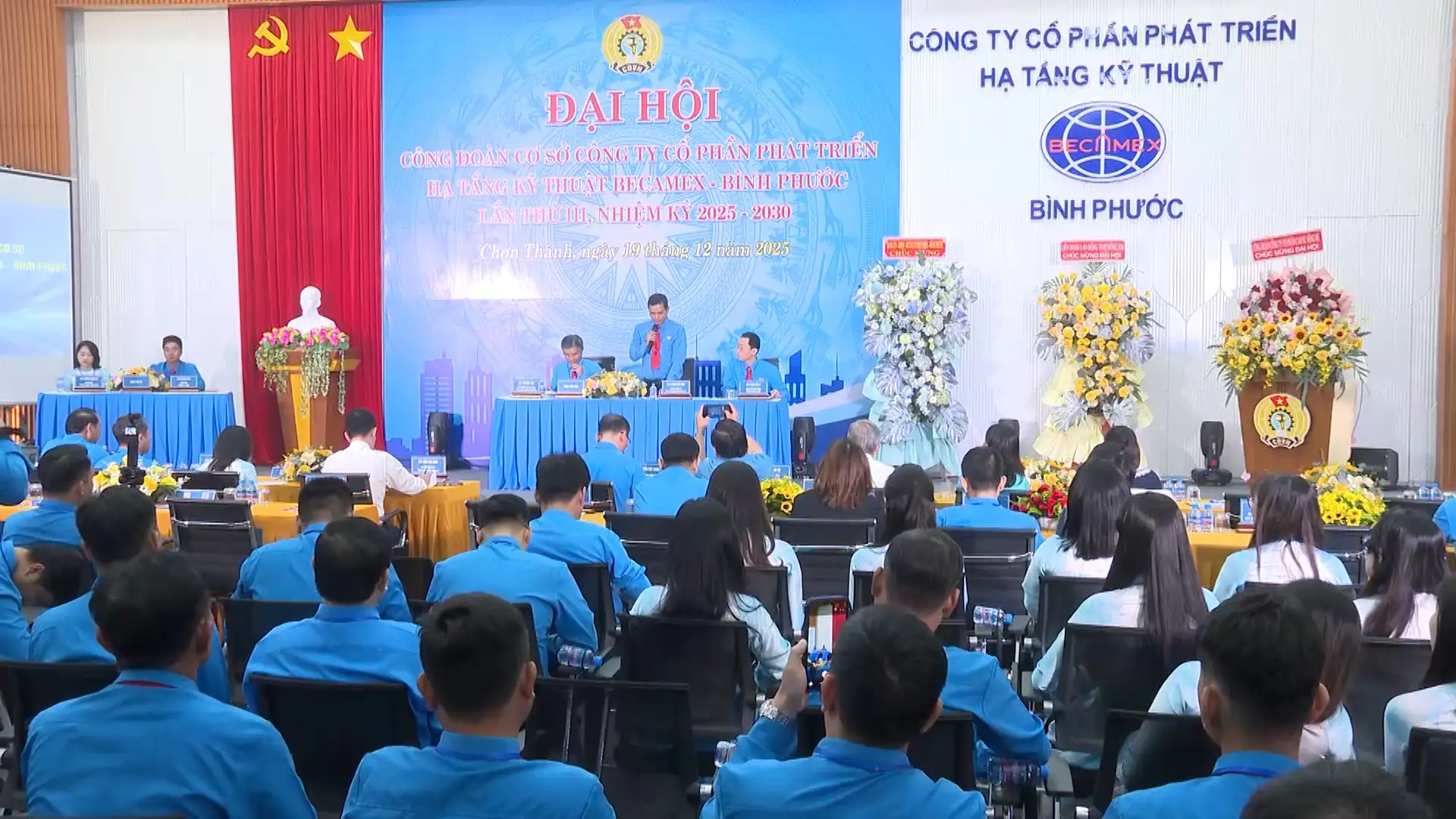 Đồng Nai: Đại hội Công đoàn cơ sở Công ty Cổ phần Phát triển Hạ tầng Kỹ thuật Becamex-Bình Phước