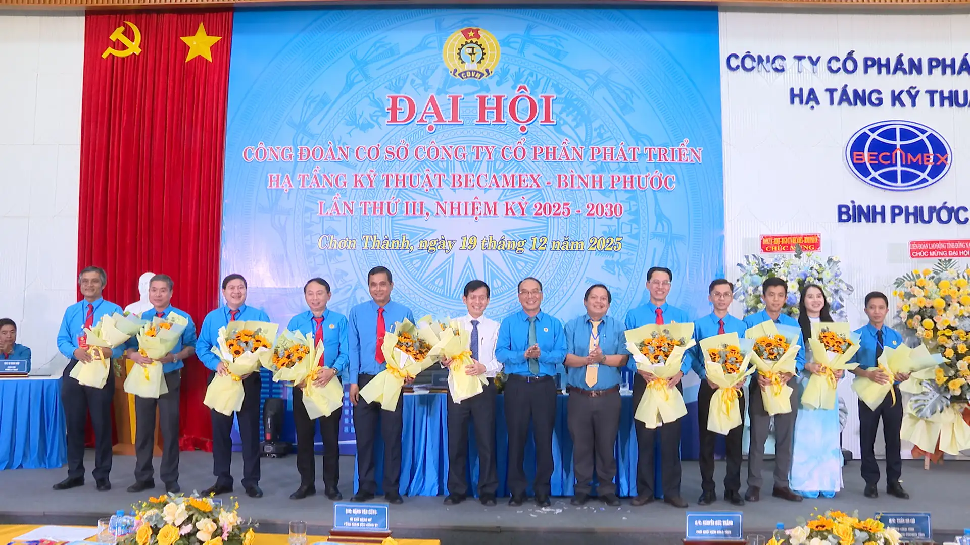 Đồng Nai: Đại hội Công đoàn cơ sở Công ty Cổ phần Phát triển Hạ tầng Kỹ thuật Becamex-Bình Phước