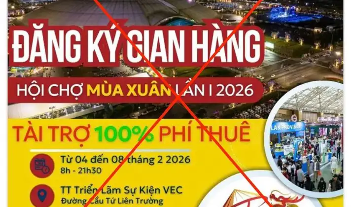 Bộ Công Thương cảnh báo thông tin không xác thực về Hội chợ Mùa Xuân 2026