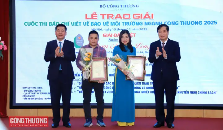 Trao giải Cuộc thi Báo chí viết về Bảo vệ môi trường ngành Công Thương năm 2025