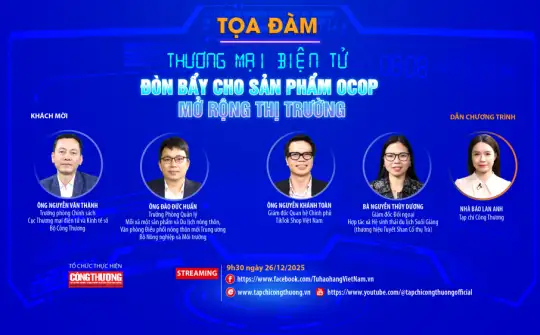 [TRỰC TUYẾN] Thương mại điện tử – Đòn bẩy cho sản phẩm OCOP mở rộng thị trường