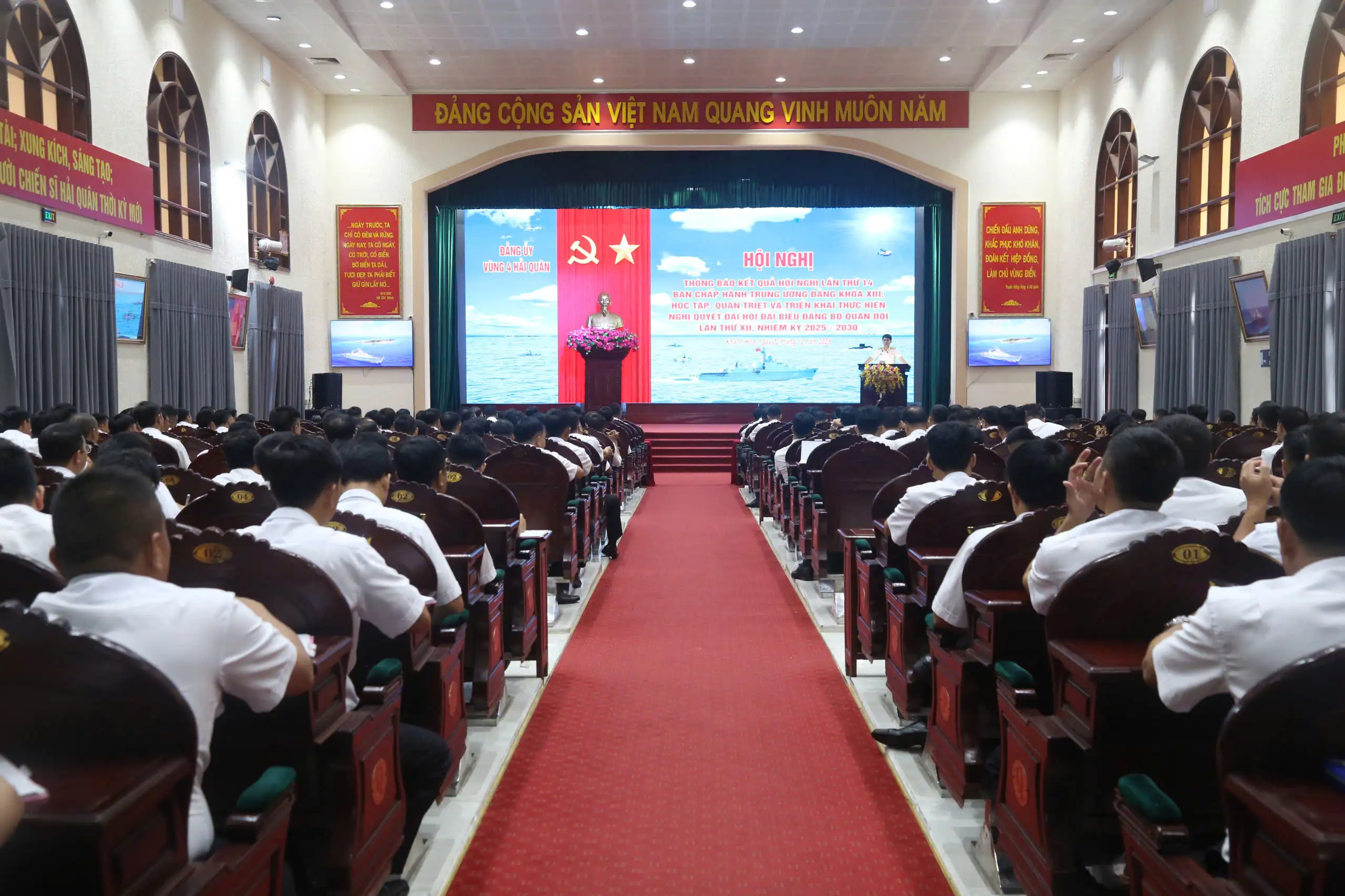 Đảng ủy Vùng 4 thông báo nhanh kết quả Hội nghị lần thứ 14 Ban Chấp hành Trung ương Đảng Khóa XIII