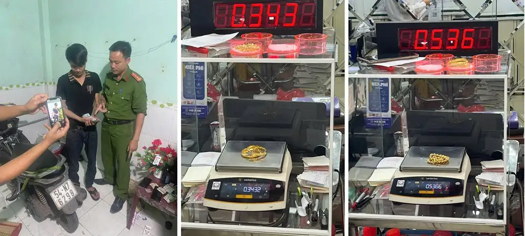 Đồn Công an KCN Minh Hưng truy xét nhanh, bắt giữ đối tượng trộm cắp hơn 1,5 lượng vàng