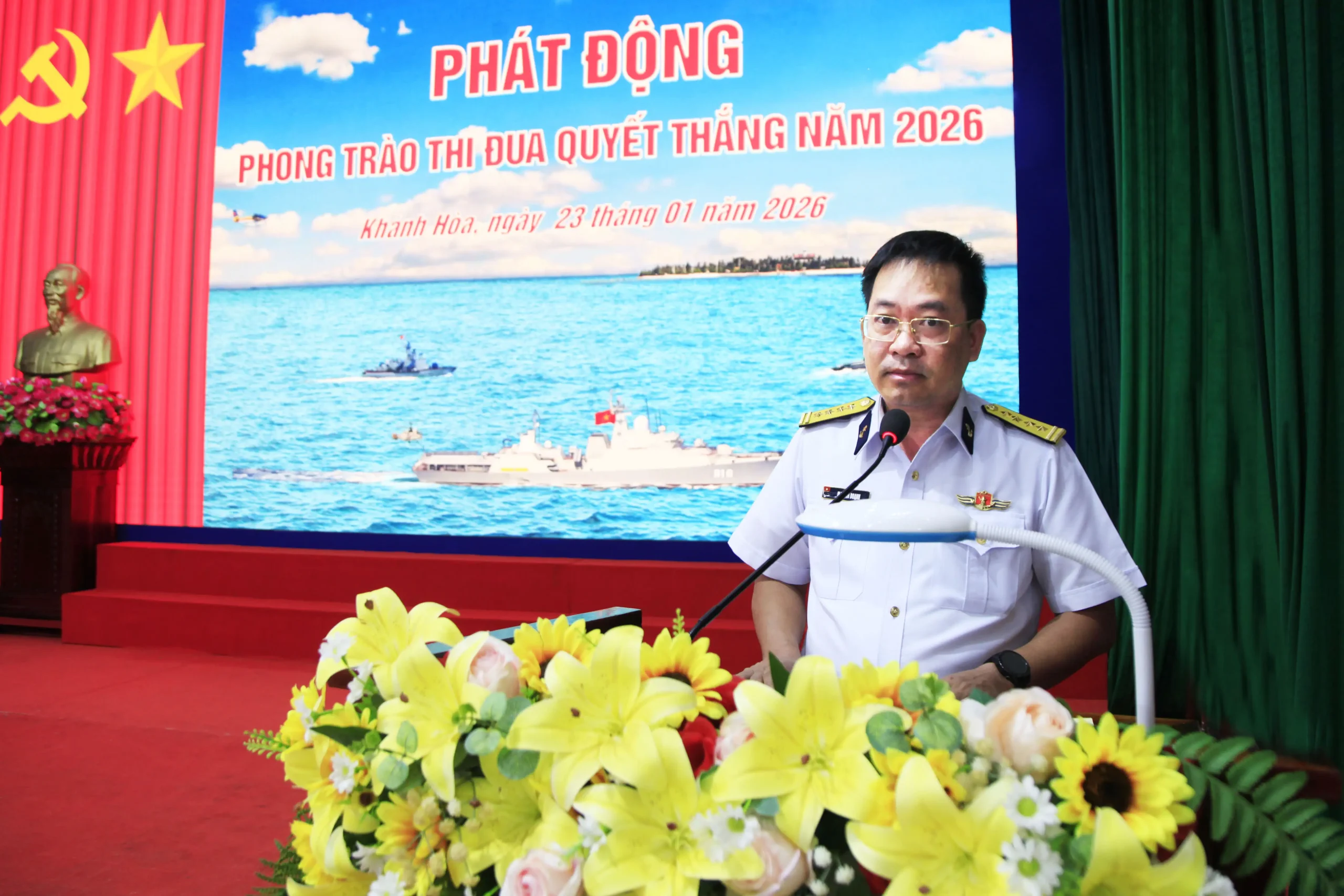 Lữ đoàn 162, Vùng 4 Hải quân phát động thong trào thi đua quyết thắng năm 2026.