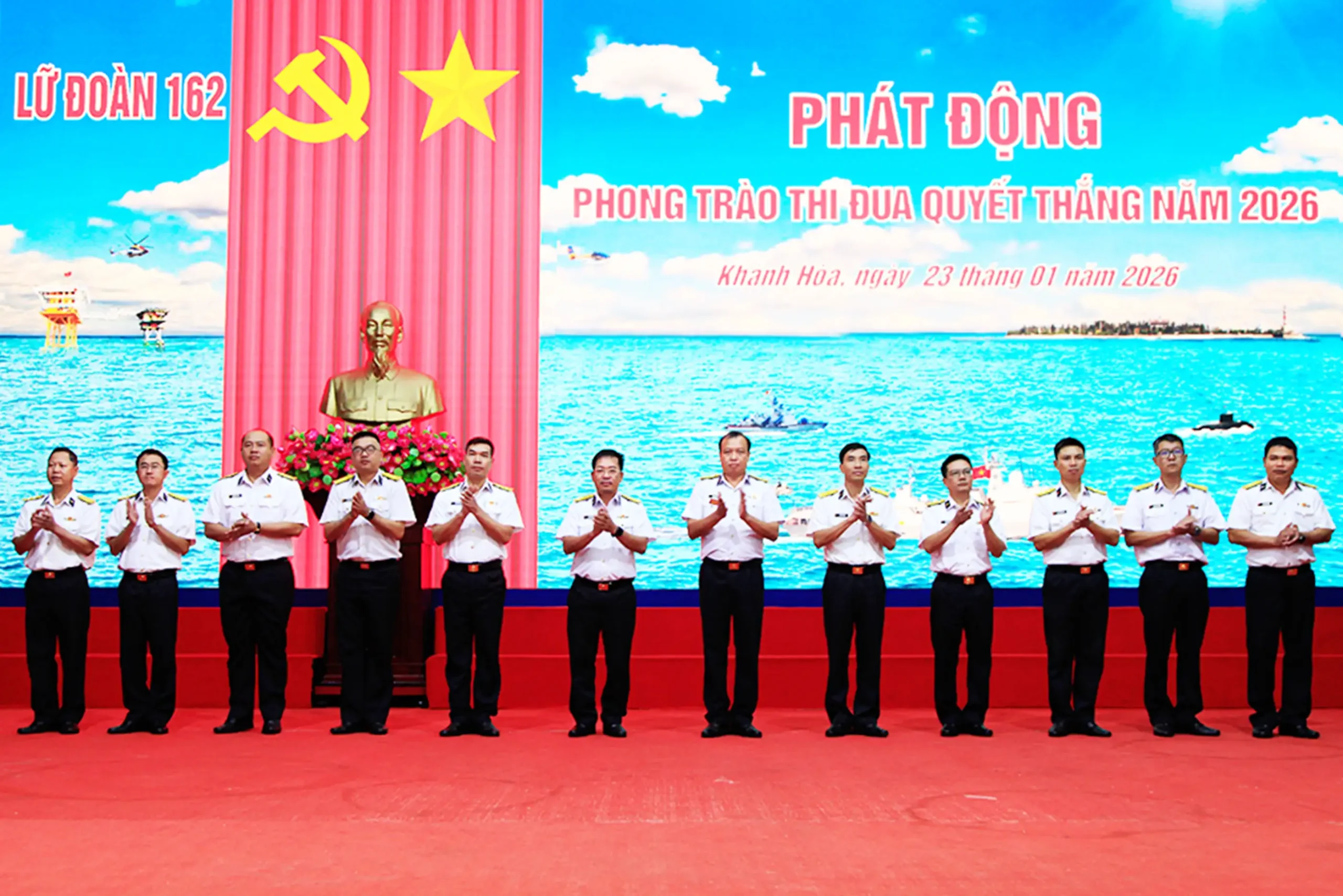 Lữ đoàn 162, Vùng 4 Hải quân phát động thong trào thi đua quyết thắng năm 2026.