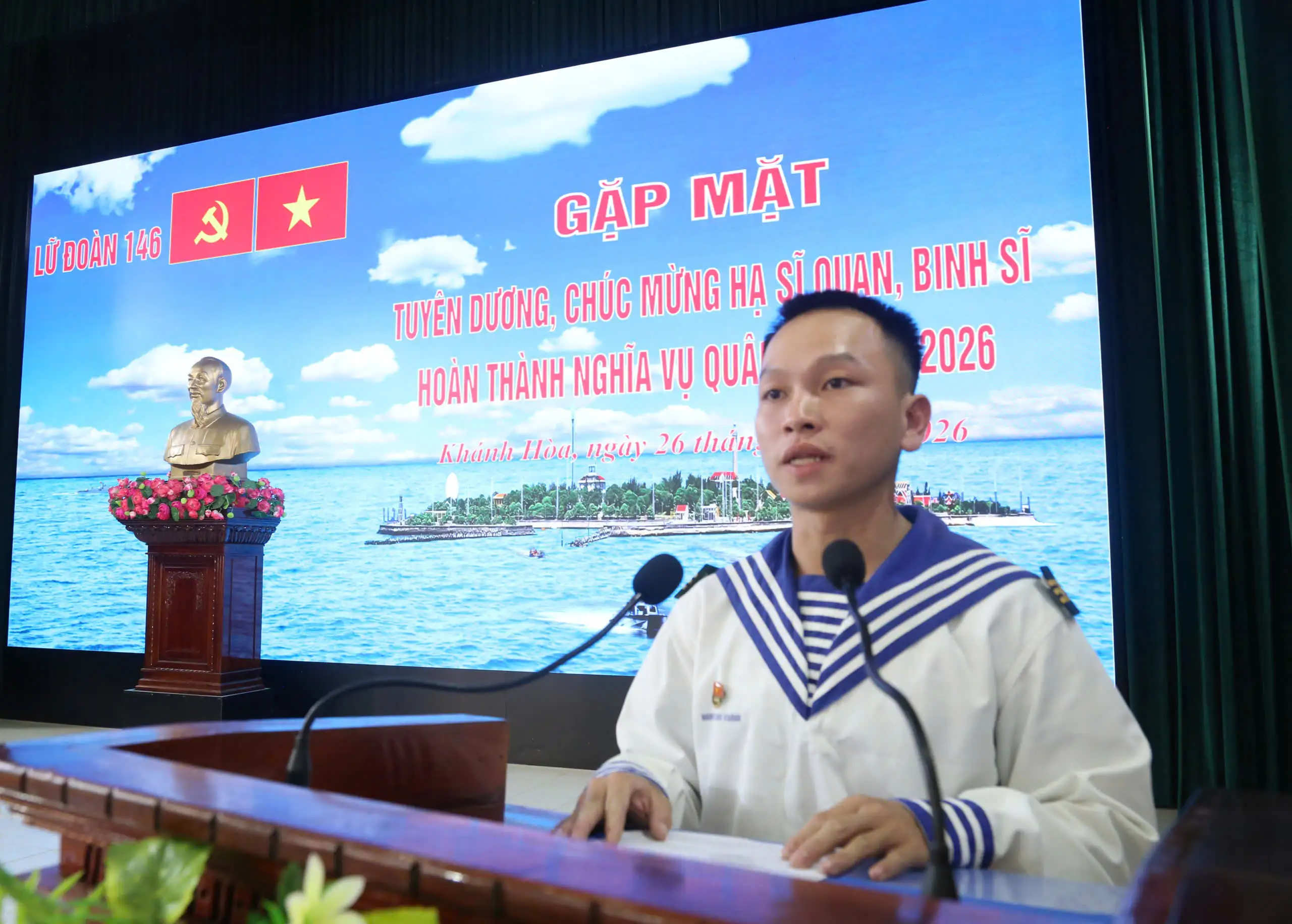 Lữ đoàn 146 tổ chức gặp mặt tuyên dương, chúc mừng Hạ sĩ quan – Binh sĩ hoàn thành nghĩa vụ quân sự năm 2026