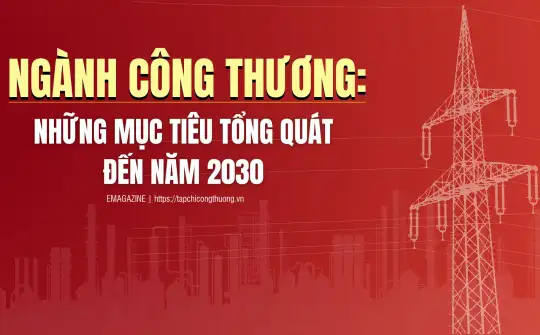 [Infographic] Ngành Công Thương: Những mục tiêu tổng quát đến năm 2030