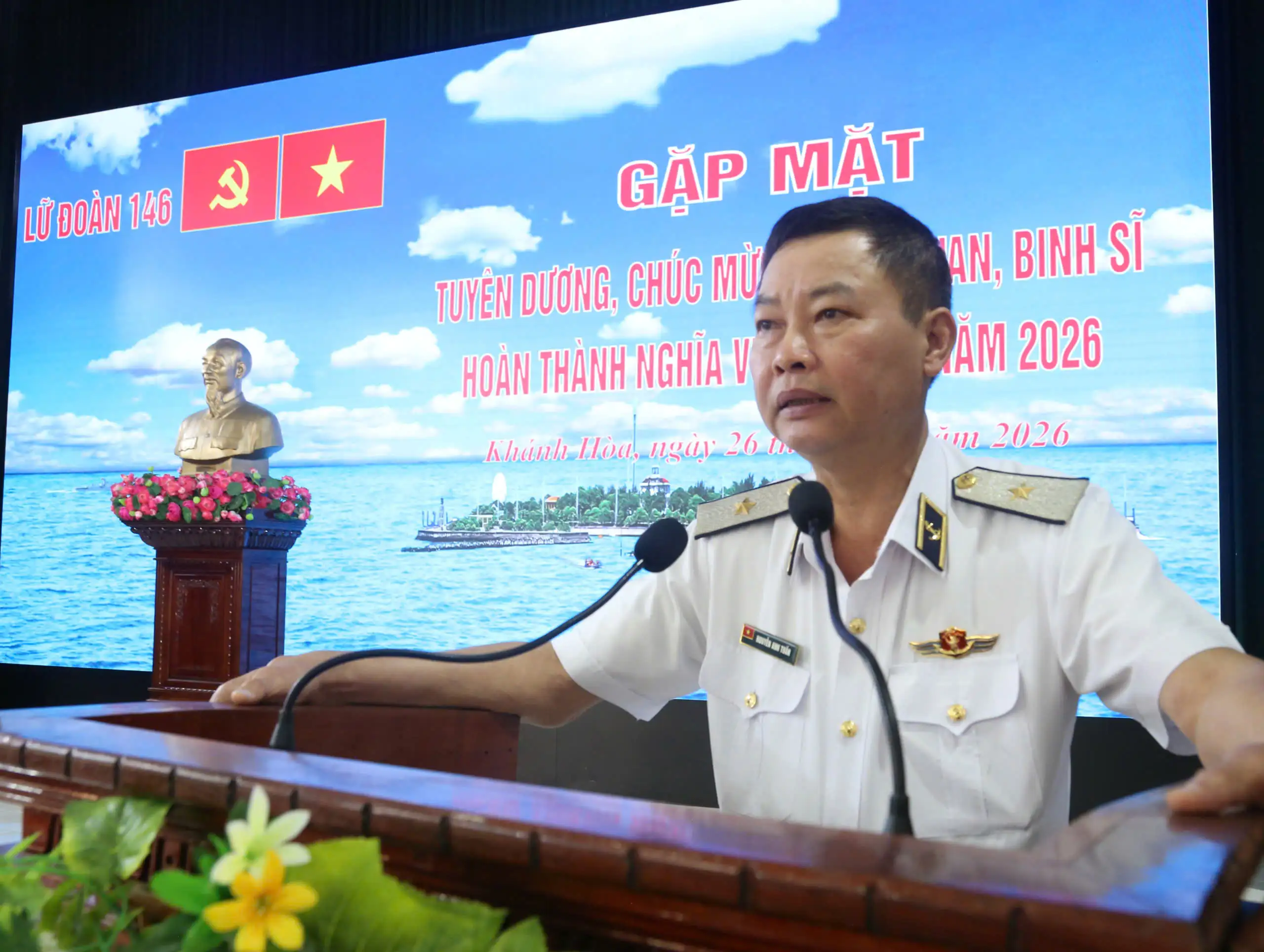 Lữ đoàn 146 tổ chức gặp mặt tuyên dương, chúc mừng Hạ sĩ quan – Binh sĩ hoàn thành nghĩa vụ quân sự năm 2026