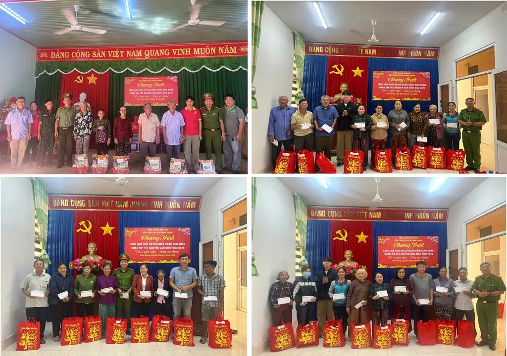 Đồn Công an KCN Minh Hưng thắm đượm nghĩa tình dịp Tết Nguyên đán Bính Ngọ 2026