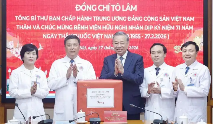 Phát biểu của Tổng Bí thư Tô Lâm nhân dịp thăm, chúc mừng Bệnh viện Hữu Nghị