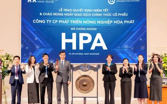Nông nghiệp Hòa Phát chính thức chào sàn HOSE 285 triệu cổ phiếu
