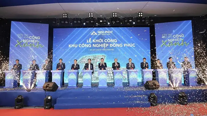 Hòa Phát khởi công dự án Khu công nghiệp Đồng Phúc quy mô gần 355 ha tại Bắc Ninh